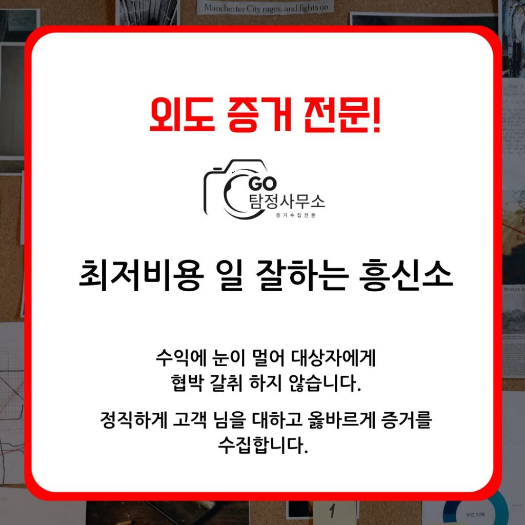 고탐정사무소-외도증거전문-
